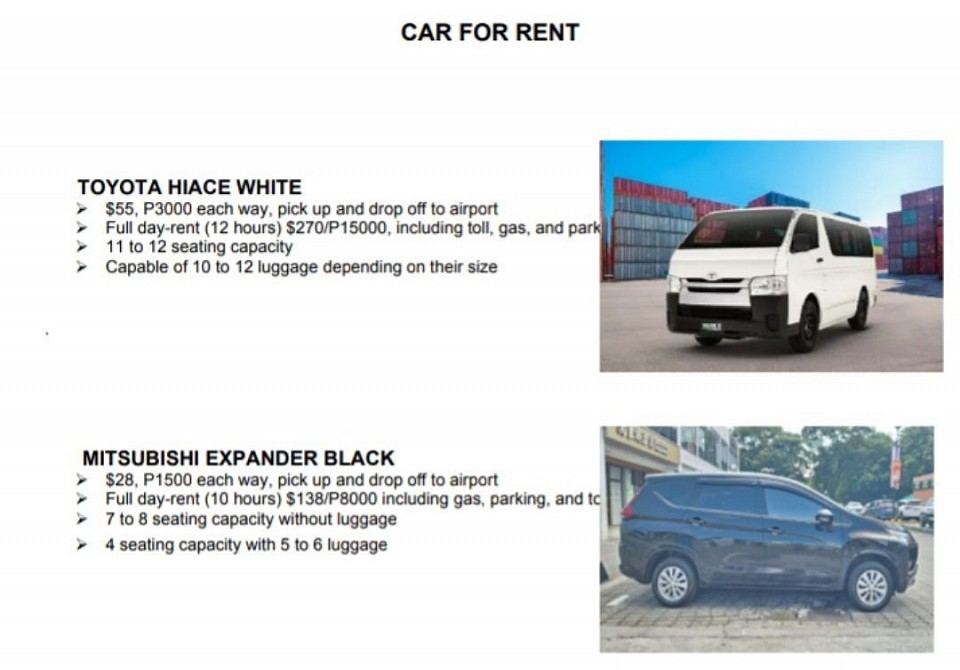 Our car service offering